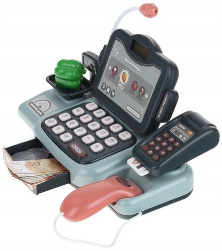 Kasa Fiskalna Interaktywna Sklepowa Edukacyjna Kalkulator Skaner Waga Karta na Arena.pl