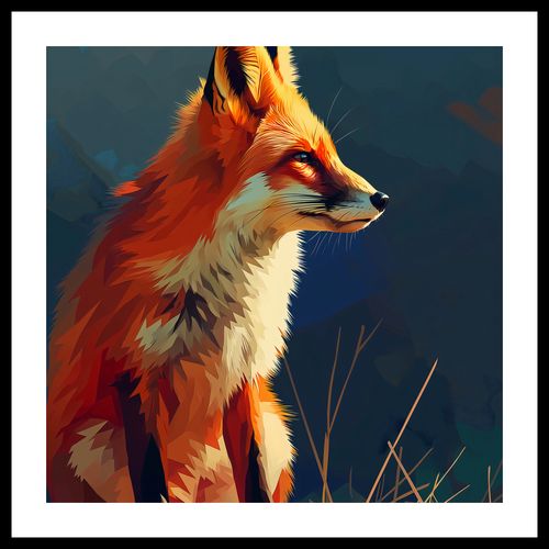 Plakat 40x40cm Spojrzenie Lisicy na Arena.pl