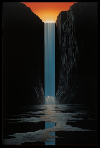 Plakat 40x60cm Wodospad Światła na Arena.pl