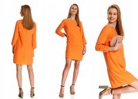 K7471 TOP SECRET POMARAŃCZOWA PROSTA SUKIENKA _40