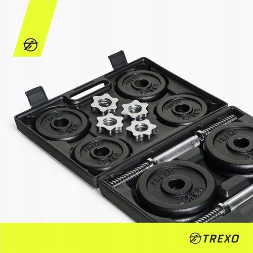 HANTLE ŻELIWNE REGULOWANE 2 x 10KG ZESTAW GRYFY na Arena.pl