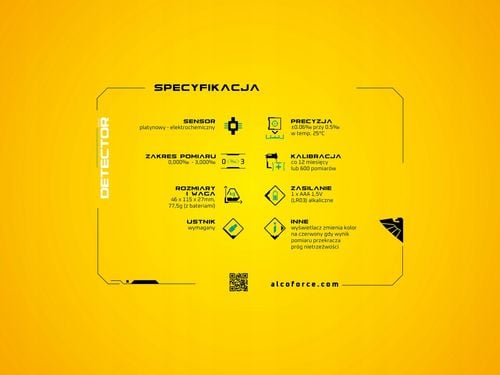 Alkomat Elektrochemiczny AlcoForce DETECTOR na Arena.pl