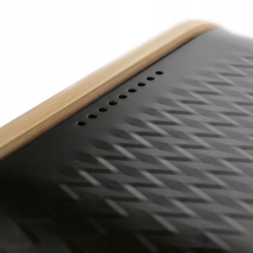 CHLEBAK Stalowy DESKA do KROJENIA BAMBUS Tadar Iconic 34x18x12,5 cm CZARNY na Arena.pl