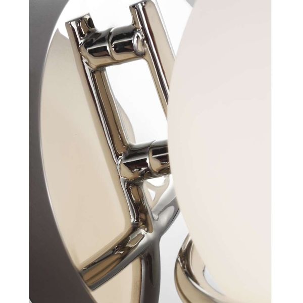 Kinkiet LAMPA ścienna Apollo FE-APOLLO1-PN Elstead FEISS metalowa OPRAWA szklana kula ball condi nikiel biała zdjęcie 3