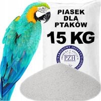 Biały Piasek Dla Papug Kanarków Od Producenta Pył Kąpielowy 15 KG