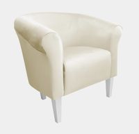 Fotel Milo nogi 20cm białe kremowy MG50