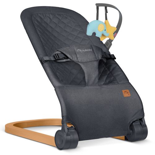 Leżaczek bujaczek z zabawkami NK-52 Nukido - antracyt na Arena.pl