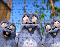 Puzzle Grizzy i Lemingi