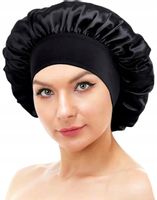 Czepek Damski Na Noc Satynowy Na Włosy Ściągacz