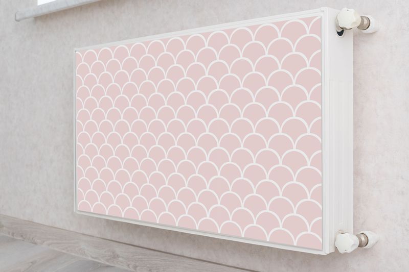 Maskownica Magnetyczna GRZEJNIKA Drobny Różowy Wzór GEOMETRYCZNY 80cm x 60cm zdjęcie 4