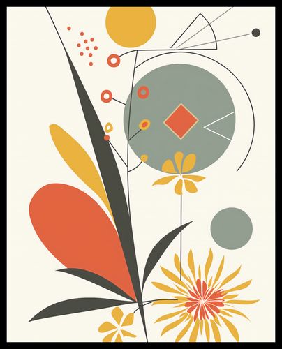 Plakat 40x50cm Geometryczny Ogród na Arena.pl