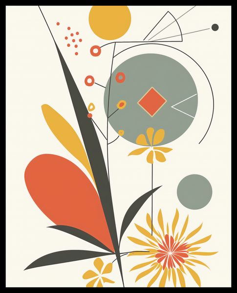 Plakat 40x50cm Geometryczny Ogród zdjęcie 2