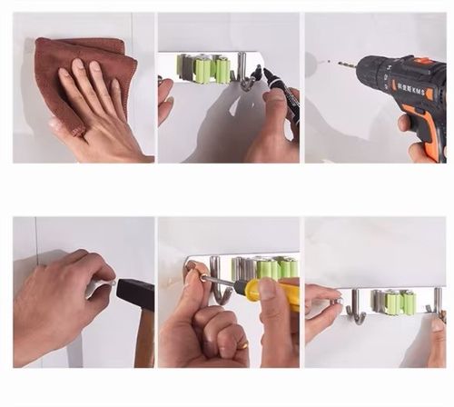 Wieszak ścienny na narzędzia miotły NOKTURN na Arena.pl