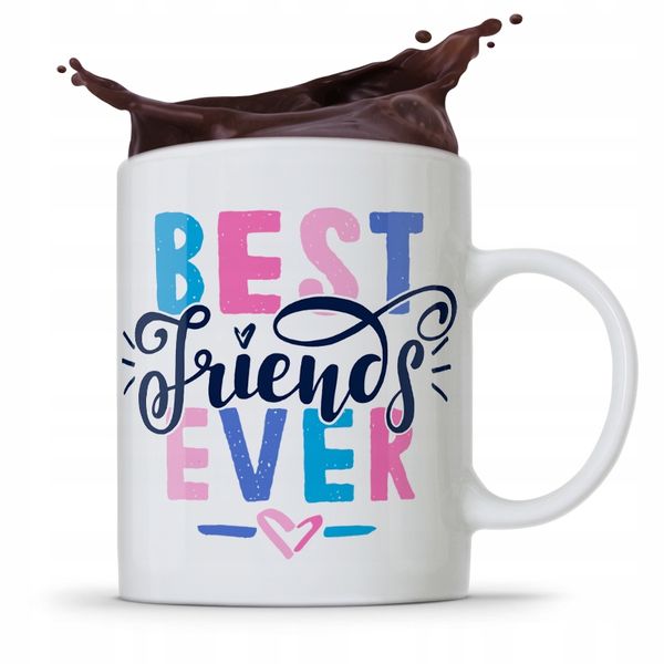 Kubek Prezent Dla Przyjaciela Best Friends Ever Z Nadrukiem Ze Zdjęciem zdjęcie 1