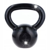 KETTLEBELL ODWAŻNIK DO ĆWICZEŃ KETTLE HANTLA HANTEL ŻELIWNY FITNESS 4KG