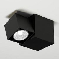 Kinkiet LAMPA ścienna BIZEN 2210 Shilo natynkowa OPRAWA sufitowa REFLEKTOREK kostka czarna