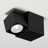Kinkiet LAMPA ścienna BIZEN 2210 Shilo natynkowa OPRAWA sufitowa REFLEKTOREK kostka czarna
