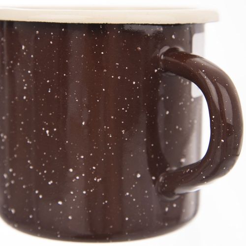 Kubek emaliowany brązowy BROWN 400 ml na Arena.pl
