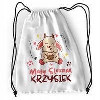 Plecak Sportowy Szkolny Dla Krzyśka Syna Dziecka Z Nadrukiem Ze Zdjęciem