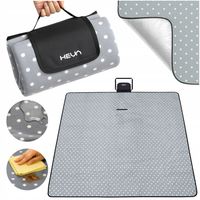 Koc piknikowy plażowy HEVA z izolacją duża mata wodoodporna 200x200cm XXL