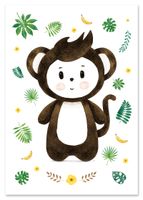 Plakat małpka małpa obrazki dla dzieci 70x100 cm