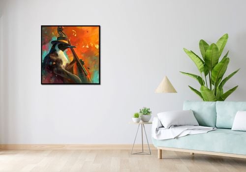 Plakat 80x80cm Pingwinia Nuta na Arena.pl