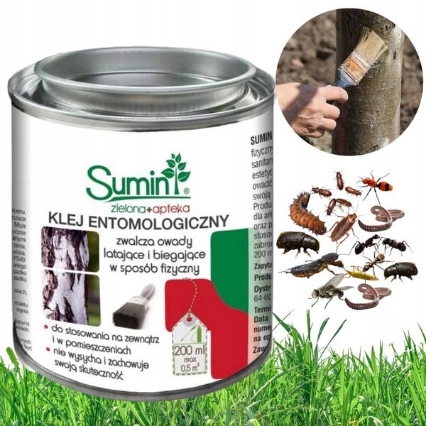 Klej entomologiczny do zwalczania owadów lep do drzew Sumin 400ml (200mlx2) zdjęcie 4
