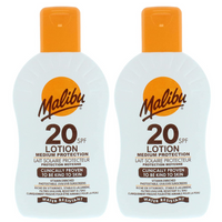 Malibu Protective Lotion SPF20 Wodoodporny Balsam 200ml x2szt