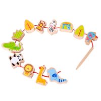 Sznurowanka Dla Dzieci Drewniane Koraliki Dla D