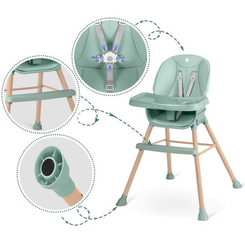 Krzesełko do karmienia Nukido Tilo zielone na Arena.pl