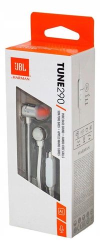 Słuchawki dokanałowe JBL TUNE 290 silver na Arena.pl