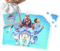 PUZZLE - MANCHESTER CITY WZORY DLA MAŁEGO PIŁKARZA 96EL + WORECZEK