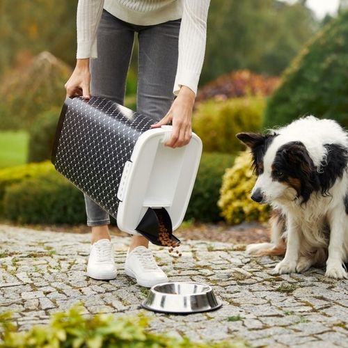 Rotho CODY 25 l biało-czarny pojemnik na suchą kar na Arena.pl