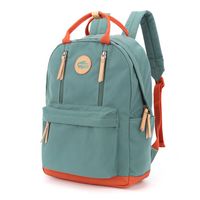 plecak na laptopa zielono-pomarańczowy z regulowanymi szelkami - himawari