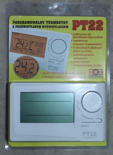 Termostat programowalny Elektrobock PT22 - przewodowy na Arena.pl