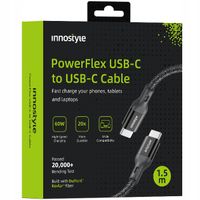 innostyle powerflex kabel usb-c szybkie ładowanie do iphone samsung