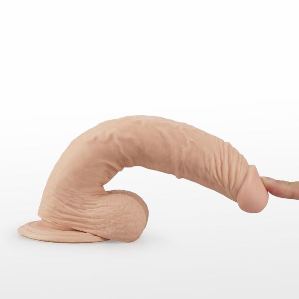 9.5'' Real Extreme Vibrating Dildo Flesh zdjęcie 6