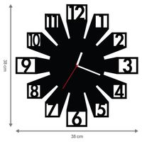ZEGAR ŚCIENNY CYFRY 38cm M 101.10