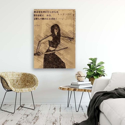 Obraz na płótnie – Canvas, Dziewczyna samuraja 50x70 na Arena.pl