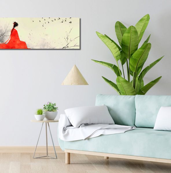 Obraz 90x30cm Diva Na Gałęzi zdjęcie 2