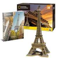 Cubic Fun Puzzle 3D National Geographic Eiffel Tower Paryż Paris DS0998h