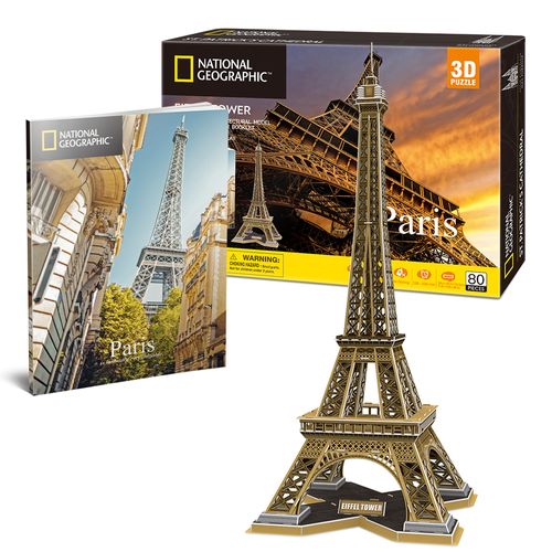Cubic Fun Puzzle 3D National Geographic Eiffel Tower Paryż Paris DS0998h na Arena.pl