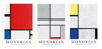 Zestaw plakatów mondrian kompozycje 29,7x42 cm A3