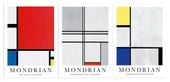 Zestaw plakatów mondrian kompozycje 29,7x42 cm A3