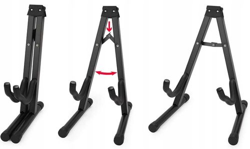 Statyw uniwersalny STOJAK Na każdą gitarę TYP A Składany Uchwyt Piankowy na Arena.pl