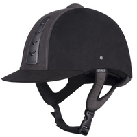 Kask toczek jeździecki START Sport czarno szary 52