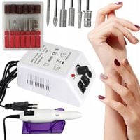 FREZARKA DO PAZNOKCI MANICURE PEDICURE PROFESJONALNA MOCNA 20W frezy