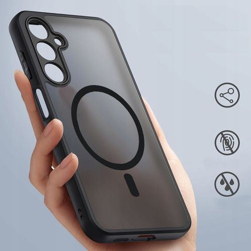 Etui do Samsung M35 5G (Magsafe, Czarne Matowe, Wzmacniane) + Szkło 9H 2,5D na Arena.pl