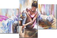 60 90CM OBRAZ 3 ELEM TANCERKA ŚCIENNY DRUK PŁÓTNO