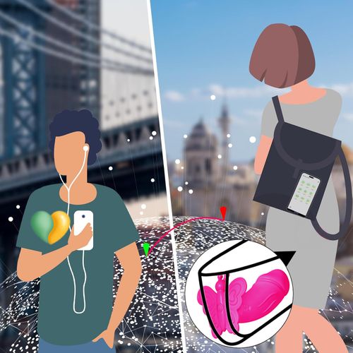 Masażer Silikonowy Motylek Pod Majtki Na Smartfon Aplikację Różowy na Arena.pl